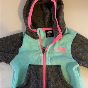 Baby girl North face fleece jacket